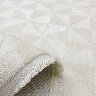 Halıstores Modern Geometrik Desenli Krem-Bej Halı Tornado TRN5 (5)