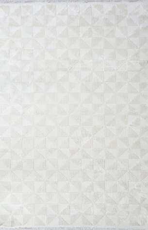 Halıstores Modern Geometrik Desenli Krem-Bej Halı Tornado TRN5 - 2