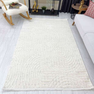 Halıstores Modern Geometrik Desenli Krem-Gri Halı Tornado TRN1 (3)