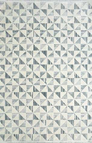 Halıstores Modern Geometrik Desenli Krem-Gri Halı Tornado TRN3 - 2
