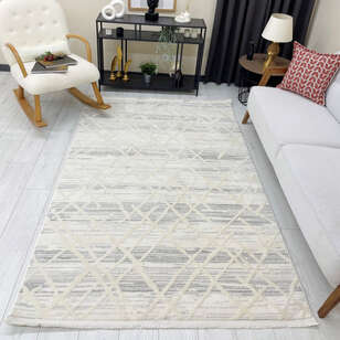 Halıstores Modern Geometrik Desenli Krem-Gri Halı Tornado TRN8 (3)