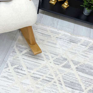 Halıstores Modern Geometrik Desenli Krem-Gri Halı Tornado TRN8 (5)