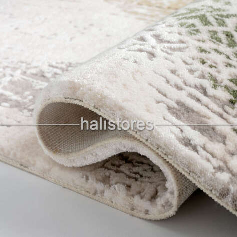 Halıstores Modern Halı Vera 1383 Bej Yeşil - 3