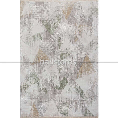 Halıstores Modern Halı Vera 1383 Bej Yeşil - 2