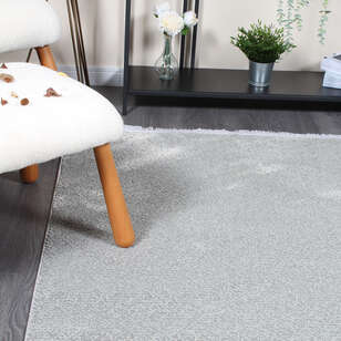 Halıstores Mono Yumuşak Dokulu Gri Modern Sade Desenli Dekoratif Saçaklı Salon Halısı (4)