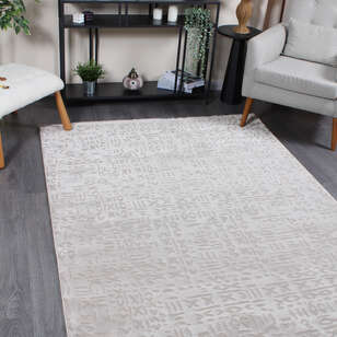 Halıstores Mono Yumuşak Dokulu Gri Etnik Desenli Dekoratif İskandinav Saçaklı Salon Halısı (2)