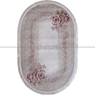 Halıstores Oval Halı Yakut YK70 Pembe (1)