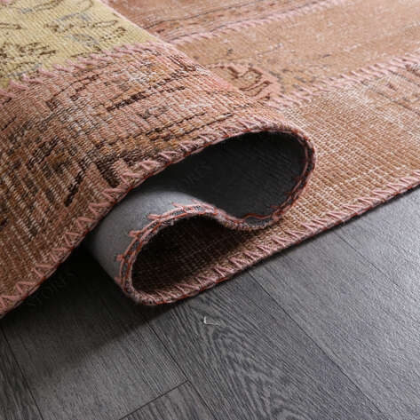Halıstores Patchwork Halı Gül Kurusu 160x230cm - 4