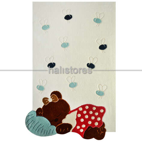 Halıstores Reserve Design Kids Ayıcık Halı Kahve - 2