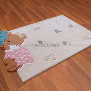 Halıstores Reserve Design Kids Ayıcık Halı Pembe (1)