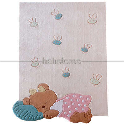 Halıstores Reserve Design Kids Ayıcık Halı Pembe - 2