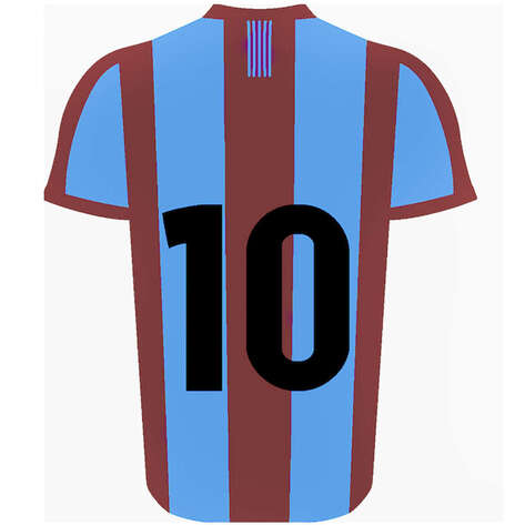 Halıstores Reserve Kişiye Özel Tasarım Bordo Mavi Forma Halı - 1
