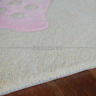 Halıstores Reserve Kişiye Özel Tasarım Çocuk Halısı Ayıcık Pembe (5)