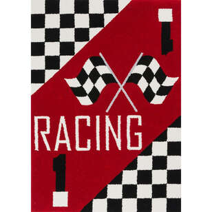 Halıstores Reserve Kişiye Özel Tasarım Çocuk Halısı Racing Kırmızı (1)