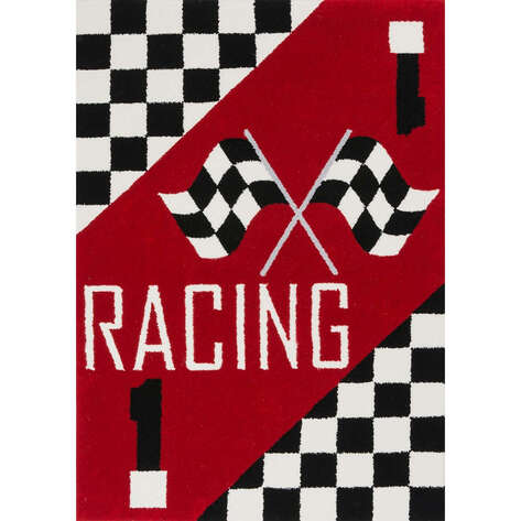 Halıstores Reserve Kişiye Özel Tasarım Çocuk Halısı Racing Kırmızı - 1