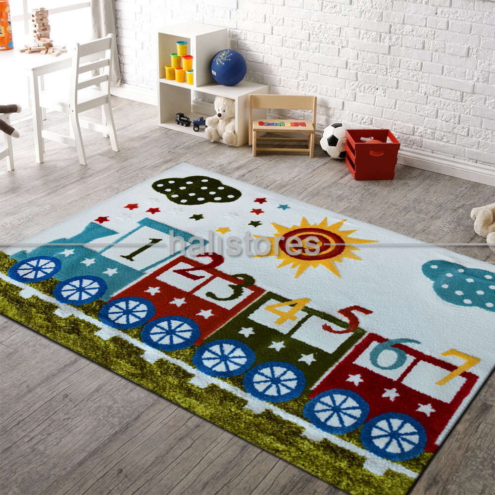 Halıstores Reserve Kişiye Özel Tasarım Çocuk Halısı Tren