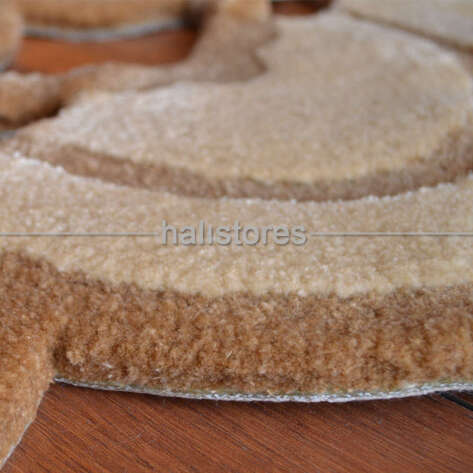 Halıstores Reserve Kişiye Özel Tasarım Dantel Yuvarlak Halı Krem-Bej - 5