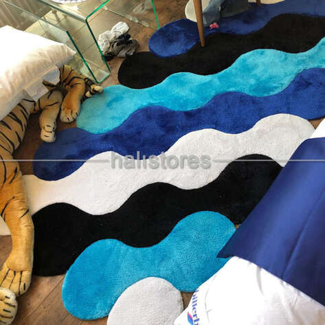 Halıstores Reserve Kişiye Özel Tasarım Halı Degrade Mavi - 2