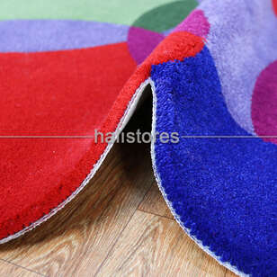 Halıstores Reserve Kişiye Özel Tasarım Halı Renkli Daireler 02 (4)
