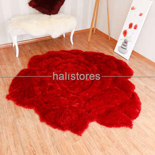 Halıstores Reserve Kişiye Özel Tasarım Kırmızı Gül Halı (2)