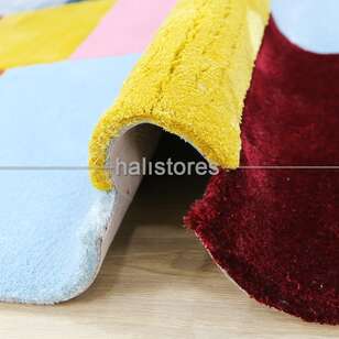 Halıstores Reserve Kişiye Özel Tasarım Yolluk Halı Renkli Kareler 02 (3)