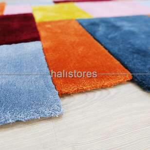 Halıstores Reserve Kişiye Özel Tasarım Yolluk Halı Renkli Kareler 02 (4)