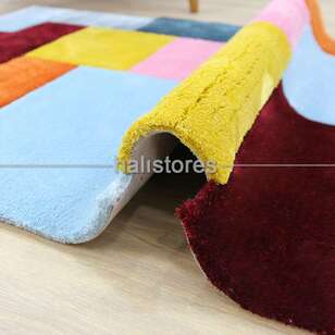 Halıstores Reserve Kişiye Özel Tasarım Yolluk Halı Renkli Kareler (10)