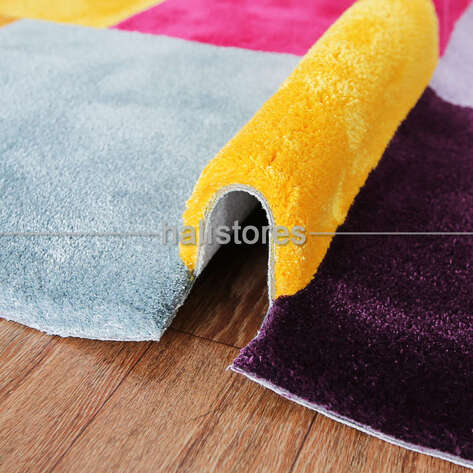 Halıstores Reserve Kişiye Özel Tasarım Yolluk Halı Renkli Kareler - 4
