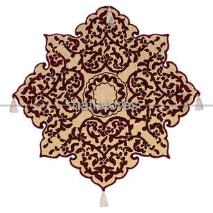 Halıstores Reserve Ottoman Bordo-Bej Tasarım Halı (1)