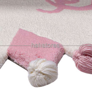 Halıstores Reserve Özel Tasarım Pembe Prenses Halı (2)