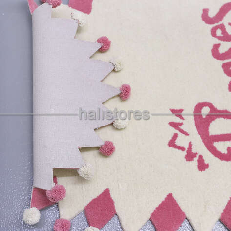 Halıstores Reserve Özel Tasarım Pembe Prenses Halı - 4