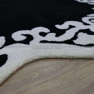 Halıstores Reserve Siyah-Beyaz Tasarım Halı (5)