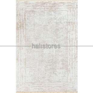 Halıstores Salon Halısı Sezi SZ78  Beyaz Bej (1)
