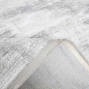 Halıstores Stone Desenli Dekoratif Gri Saçaklı Salon Halısı ST1 (3)