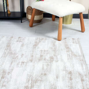 Halıstores Stone Desenli Dekoratif Kahve Saçaklı Salon Halısı ST2 (2)