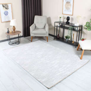 Halıstores Stone Desenli Dekoratif Krem Saçaklı Salon Halısı ST3 (1)