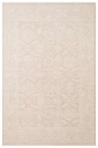 Halıstores Vintage Eskitme Desenli Modern Yumuşak Dokulu Makine Halısı Shr 01 Krem - 1