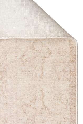 Halıstores Vintage Eskitme Desenli Modern Yumuşak Dokulu Makine Halısı Shr 01 Krem - 6
