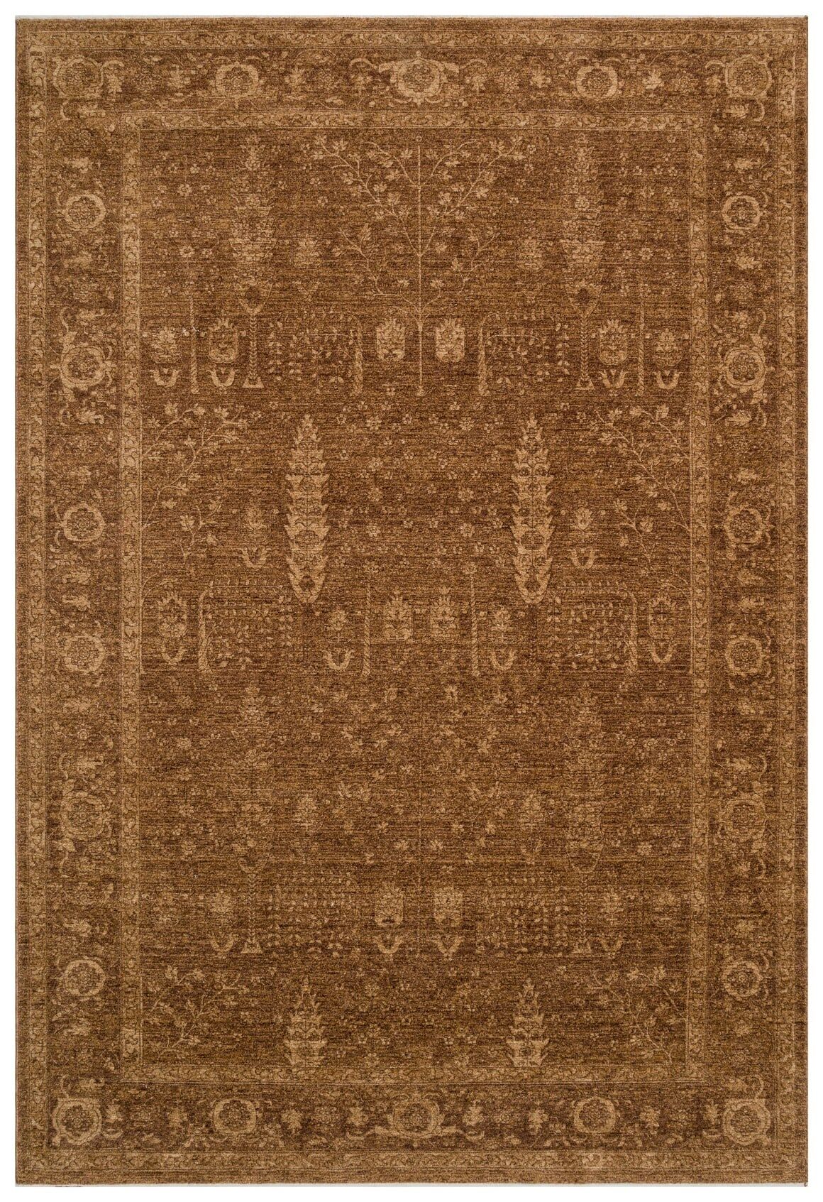 Halıstores Vintage Eskitme Desenli Modern Yumuşak Dokulu Makine Halısı Shr 03 Bej