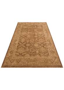 Halıstores Vintage Eskitme Desenli Modern Yumuşak Dokulu Makine Halısı Shr 01 Bej (2)