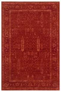 Halıstores Vintage Eskitme Desenli Modern Yumuşak Dokulu Makine Halısı Shr 03 Kırmızı (1)