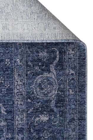 Halıstores Vintage Eskitme Desenli Modern Yumuşak Dokulu Makine Halısı Shr 03 Lacivert - 6