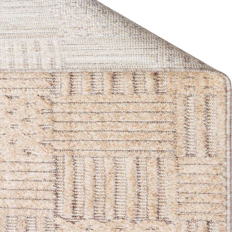 Hav Toz Vermez Yumuşak Dokulu Modern Makine Halısı Bej Gold Joy 05 - 6