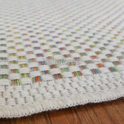 İnce Dekoratif Renkli Jüt Kilim Halı 4204 - 4