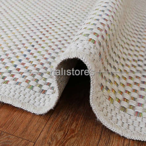 İnce Dekoratif Renkli Jüt Kilim Halı 4204 - 3