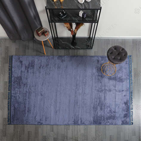 İndigo Peluş Yıkanabilir Halı - 2
