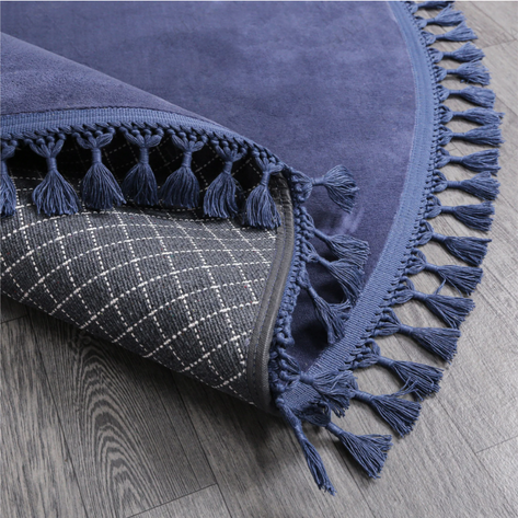 İndigo Peluş Yıkanabilir Halı - 4