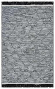 İskandinav Desenli Hav Toz Vermez Yıkanabilir Modern Desenli Dokuma Kilim Arya Arc 02 Gri  - 3