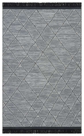 İskandinav Desenli Hav Toz Vermez Yıkanabilir Modern Desenli Dokuma Kilim Arya Arc 02 Gri  - 1