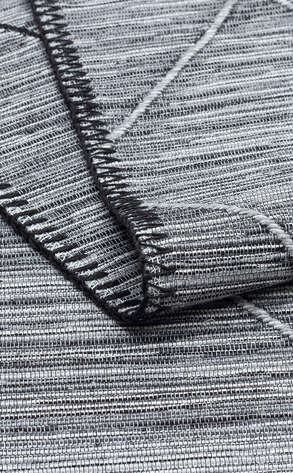 İskandinav Desenli Hav Toz Vermez Yıkanabilir Modern Desenli Dokuma Kilim Arya Arc 02 Gri  - 7